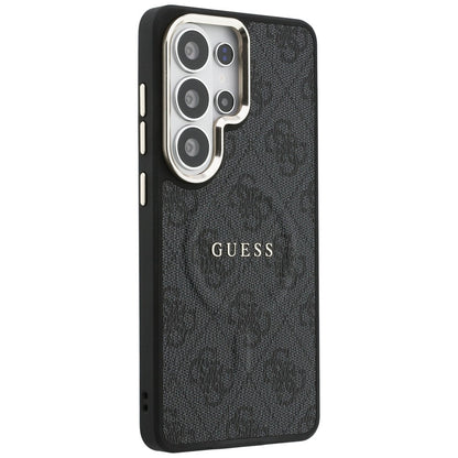 Pouzdro MagSafe pro Samsung Galaxy S26 Ultra S948, Guess, 4G Embossed Ring, černé