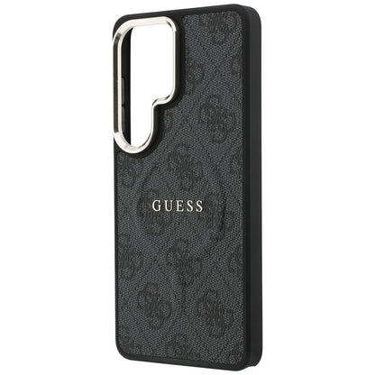 Pouzdro MagSafe pro Samsung Galaxy S26 Ultra S948, Guess, 4G Embossed Ring, černé