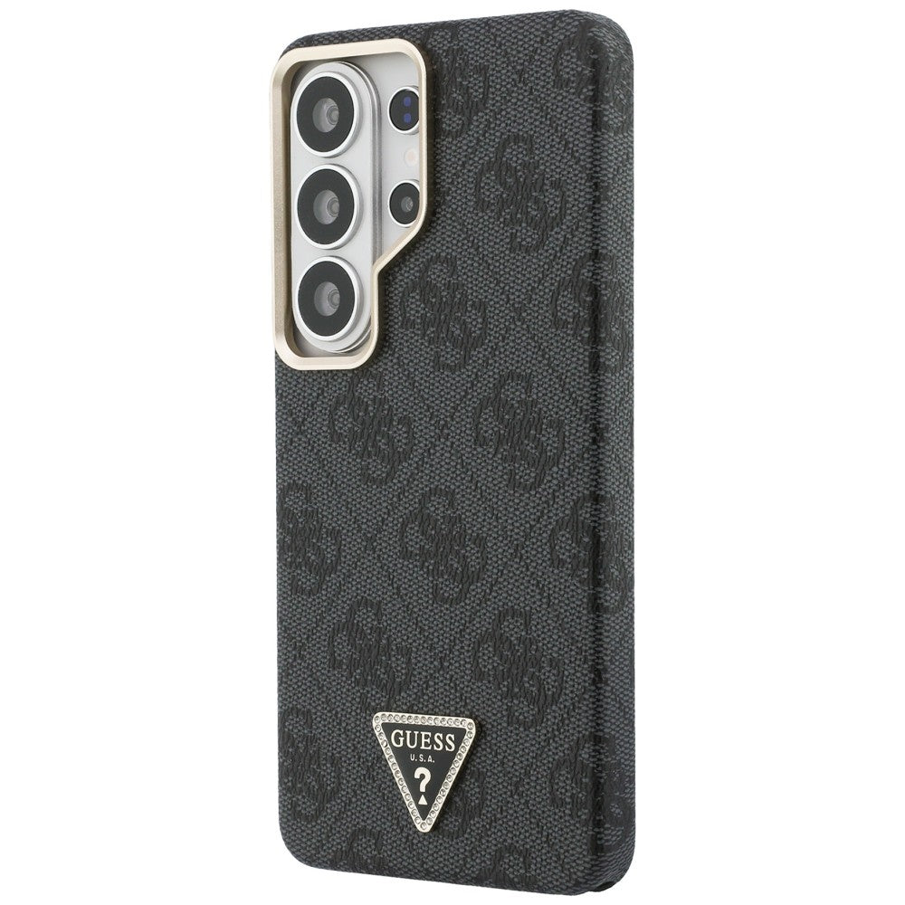 Pouzdro MagSafe pro Samsung Galaxy S26 Ultra S948, Guess, 4G Triangle Logo, Černá