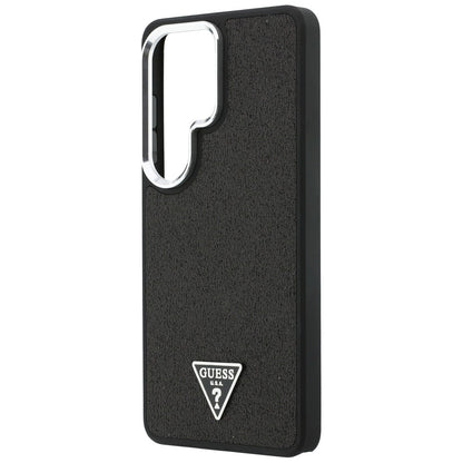 Pouzdro MagSafe pro Samsung Galaxy S26 Ultra S948, Guess, Fixed Glitter Triangle Logo, Černá