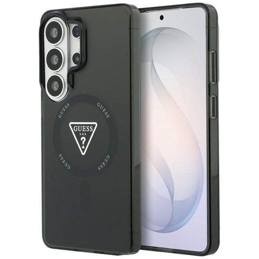 Pouzdro MagSafe pro Samsung Galaxy S26 Ultra S948, Guess, IML Gradient Triangle Logo, Černá