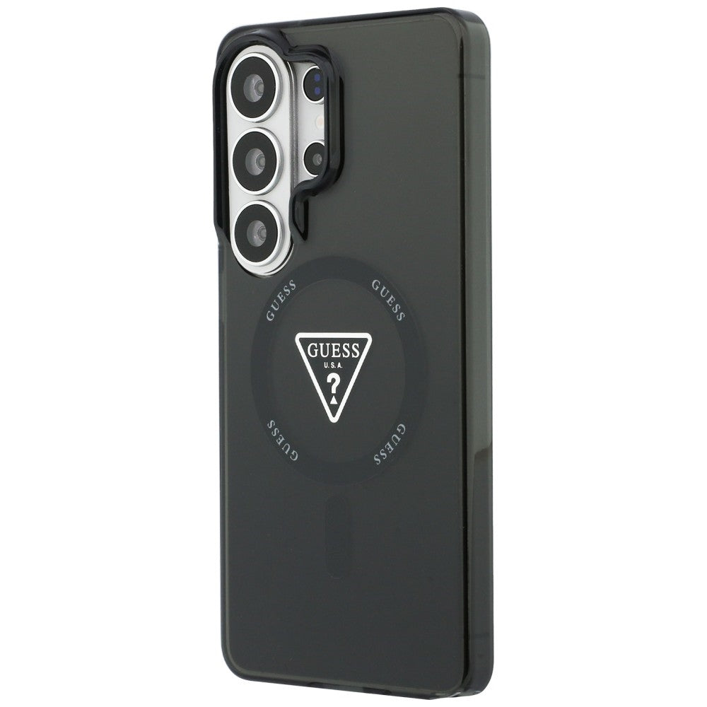 Pouzdro MagSafe pro Samsung Galaxy S26 Ultra S948, Guess, IML Gradient Triangle Logo, Černá