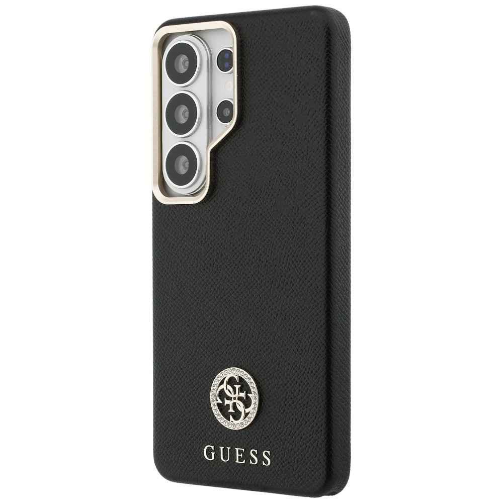 Pouzdro MagSafe pro Samsung Galaxy S26 Ultra S948, Guess, Rhinestone Round Logo, Černá