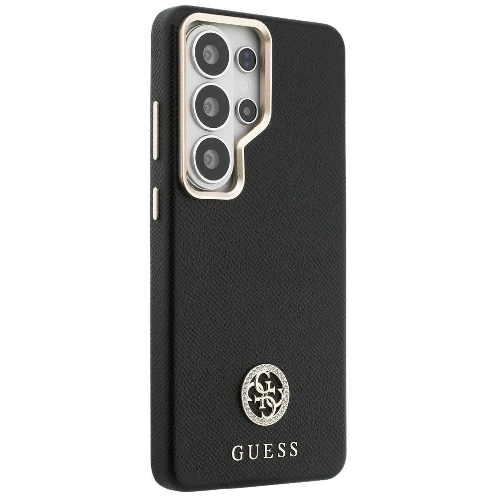 Pouzdro MagSafe pro Samsung Galaxy S26 Ultra S948, Guess, Rhinestone Round Logo, Černá