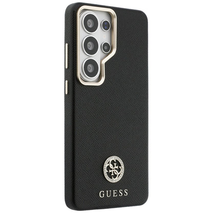 Pouzdro MagSafe pro Samsung Galaxy S26 Ultra S948, Guess, Rhinestone Round Logo, Černá