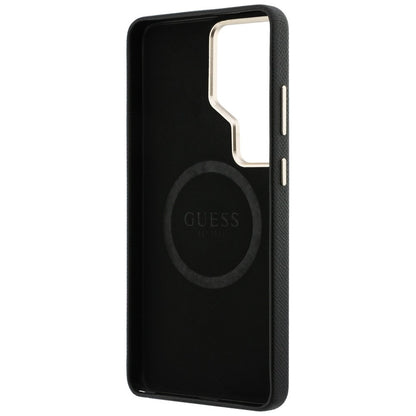 Pouzdro MagSafe pro Samsung Galaxy S26 Ultra S948, Guess, Rhinestone Round Logo, Černá