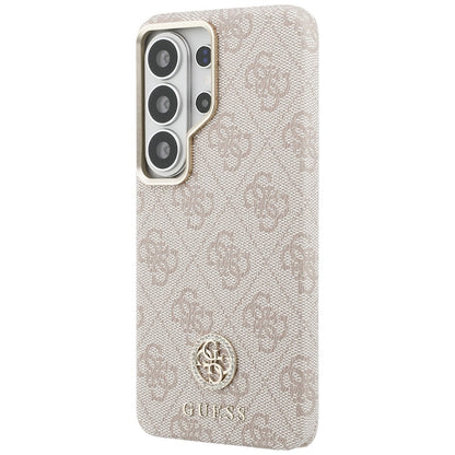 Pouzdro MagSafe pro Samsung Galaxy S26 Ultra S948, Guess, Rhinestone Round Logo, Růžové