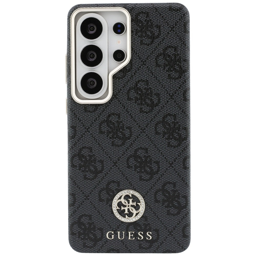 Pouzdro MagSafe pro Samsung Galaxy S26 Ultra S948, Guess, Strass Round Logo, Černá