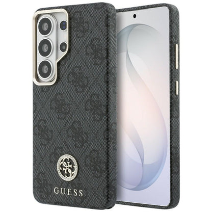 Pouzdro MagSafe pro Samsung Galaxy S26 Ultra S948, Guess, Strass Round Logo, Černá