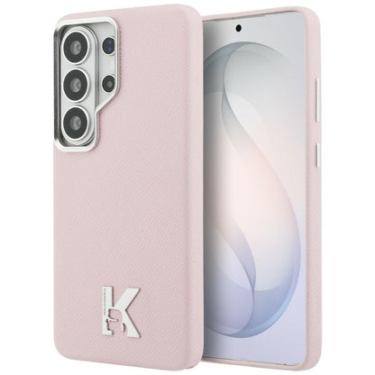 Pouzdro MagSafe pro Samsung Galaxy S26 Ultra S948, Karl Lagerfeld, Karl Head Logo, Růžové
