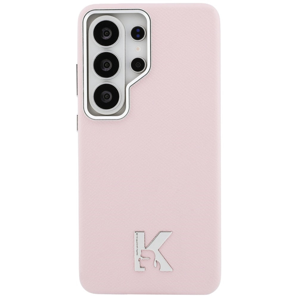 Pouzdro MagSafe pro Samsung Galaxy S26 Ultra S948, Karl Lagerfeld, Karl Head Logo, Růžové