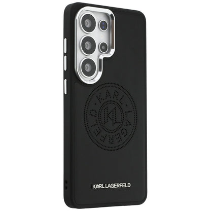 Pouzdro MagSafe pro Samsung Galaxy S26 Ultra S948, Karl Lagerfeld, Karl Round Point Logo, Černá