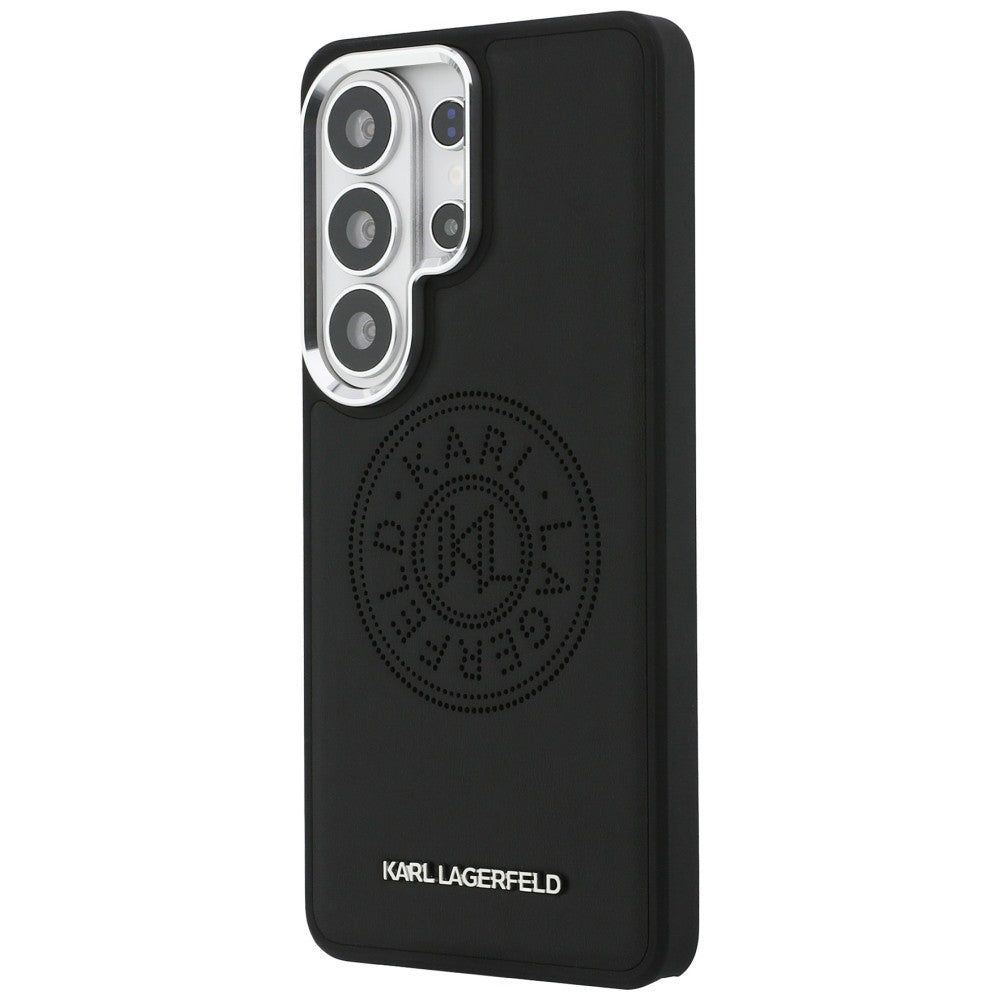Pouzdro MagSafe pro Samsung Galaxy S26 Ultra S948, Karl Lagerfeld, Karl Round Point Logo, Černá