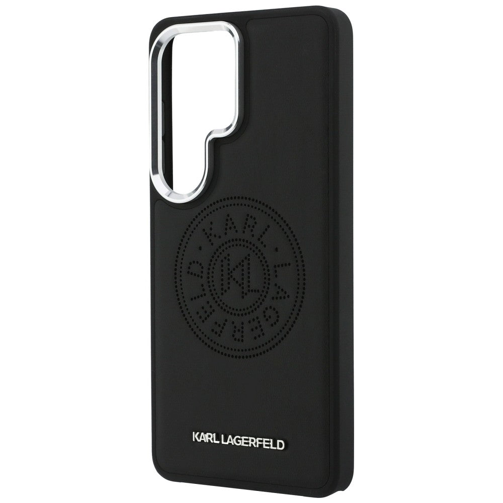 Pouzdro MagSafe pro Samsung Galaxy S26 Ultra S948, Karl Lagerfeld, Karl Round Point Logo, Černá