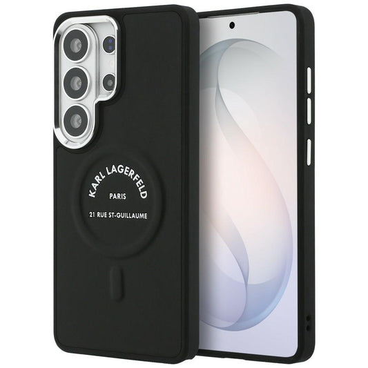 Pouzdro MagSafe pro Samsung Galaxy S26 Ultra S948, Karl Lagerfeld, Karl RSG Logo, Černá