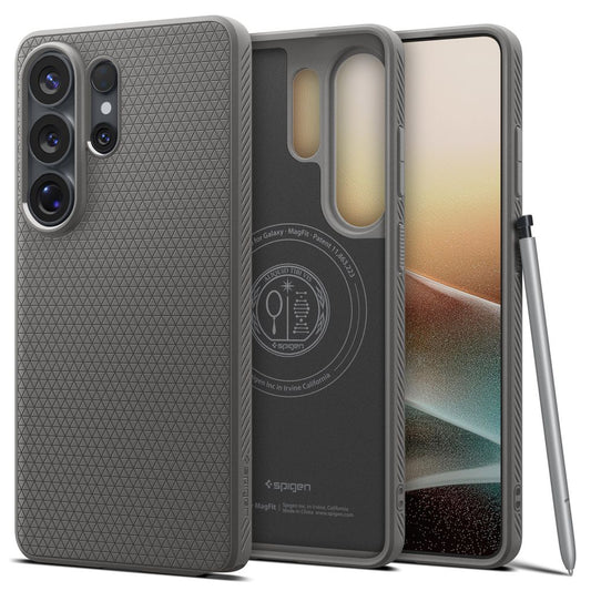 Pouzdro MagSafe pro Samsung Galaxy S26 Ultra S948, Spigen, Liquid Air, Šedé ACS10675