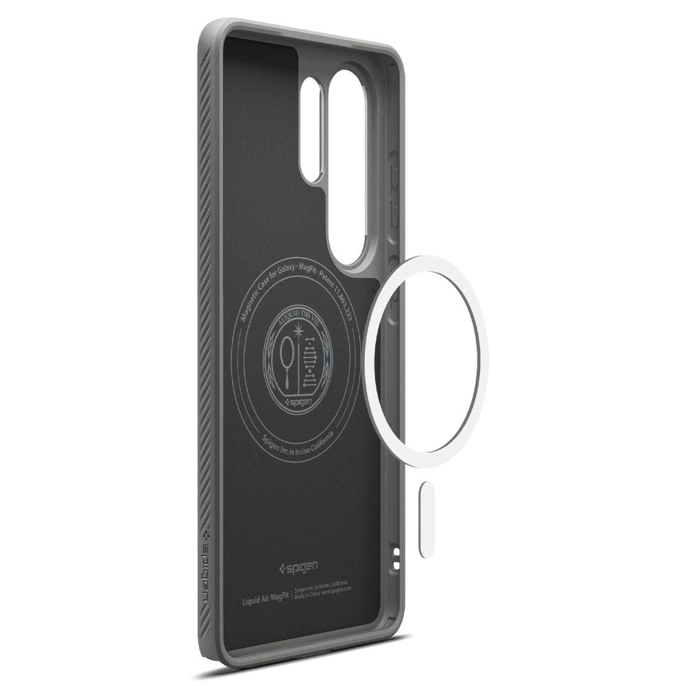 Pouzdro MagSafe pro Samsung Galaxy S26 Ultra S948, Spigen, Liquid Air, Šedé ACS10675