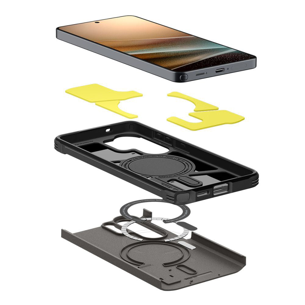 Pouzdro MagSafe pro Samsung Galaxy S26 Ultra S948, Spigen, Tough Armor, Šedé ACS10685