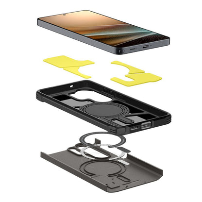 Pouzdro MagSafe pro Samsung Galaxy S26 Ultra S948, Spigen, Tough Armor, Šedé ACS10685
