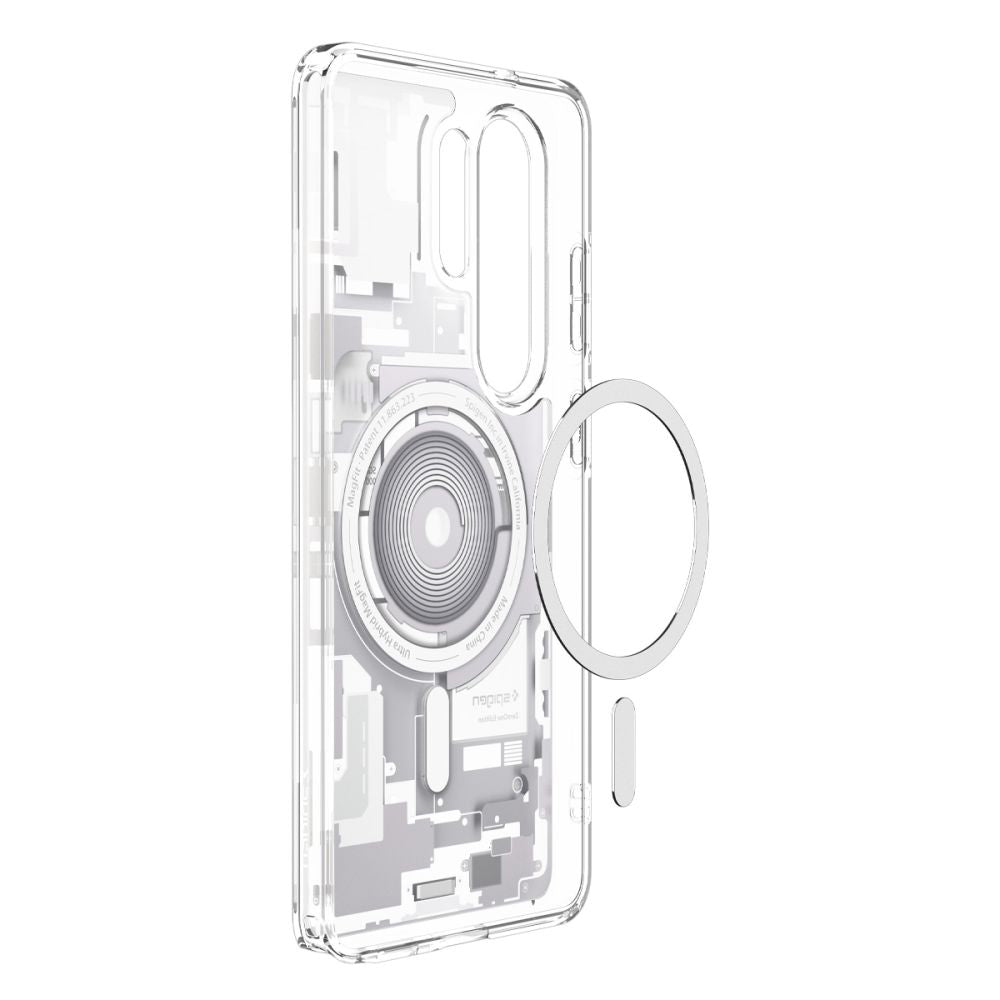 Pouzdro MagSafe pro Samsung Galaxy S26 Ultra S948, Spigen, Ultra Hybrid Zero One, Bílá ACS10683