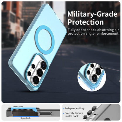 Pouzdro MagSafe pro Samsung Galaxy S26 Ultra, Techsuit, CandyCase, Modrá