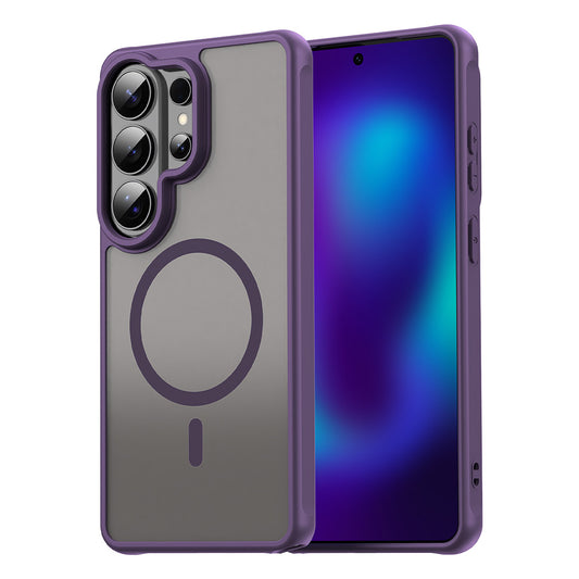 Pouzdro MagSafe pro Samsung Galaxy S26 Ultra, Techsuit, HaloFrost II, Fialová