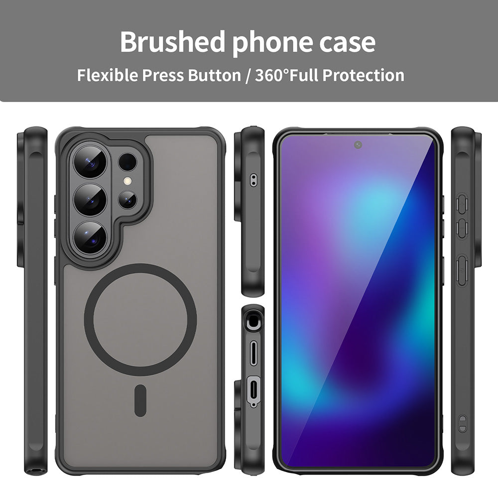 MagSafe Case for Samsung Galaxy S26 Ultra, Techsuit, HaloFrost II, Black