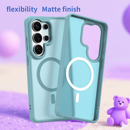 Pouzdro MagSafe pro Samsung Galaxy S26 Ultra, Techsuit, HaloFrost II, Světle zelená