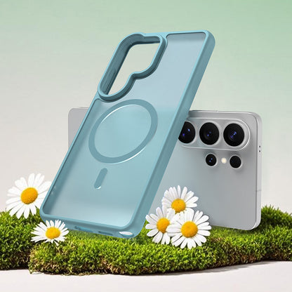 Pouzdro MagSafe pro Samsung Galaxy S26 Ultra, Techsuit, HaloFrost II, Světle zelená