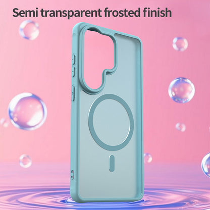 Pouzdro MagSafe pro Samsung Galaxy S26 Ultra, Techsuit, HaloFrost II, Světle zelená