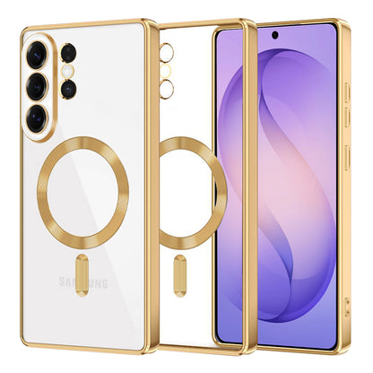 Pouzdro MagSafe pro Samsung Galaxy S26 Ultra, Techsuit, Luxury Crystal, Zlaté