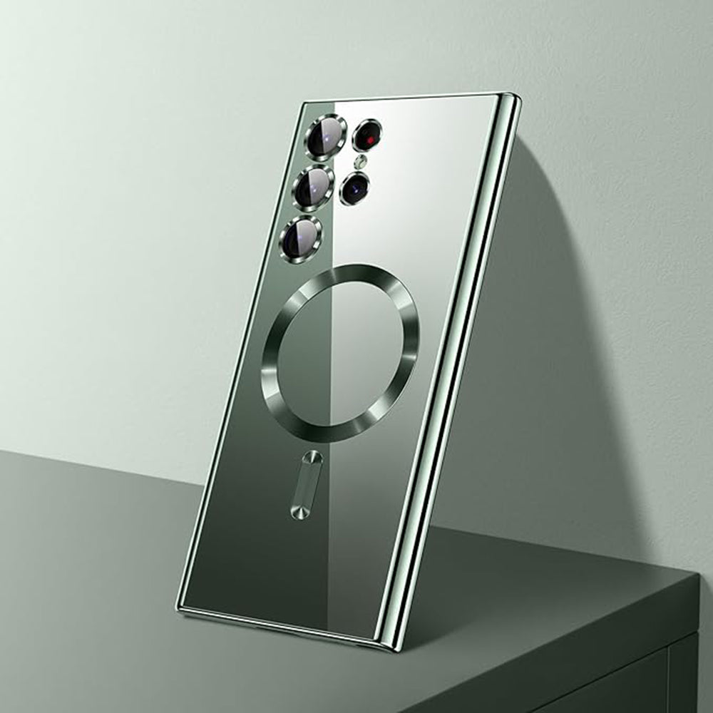 Pouzdro MagSafe pro Samsung Galaxy S26 Ultra, Techsuit, Luxury Crystal, Zlaté