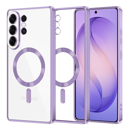 MagSafe Case for Samsung Galaxy S26 Ultra, Techsuit, Luxury Crystal, Light Purple