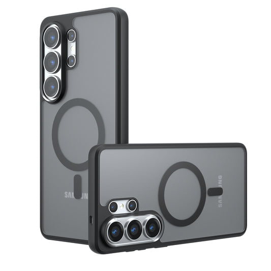 Pouzdro MagSafe pro Samsung Galaxy S26 Ultra, Techsuit, PureFrost, Saténově černé