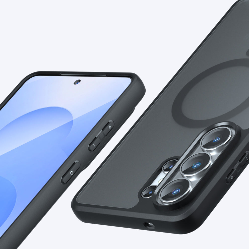 Pouzdro MagSafe pro Samsung Galaxy S26 Ultra, Techsuit, PureFrost, Saténově černé