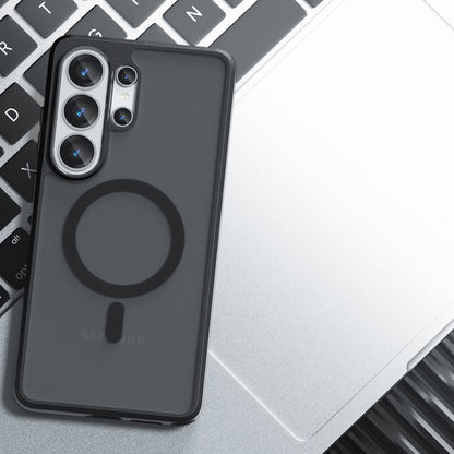 Pouzdro MagSafe pro Samsung Galaxy S26 Ultra, Techsuit, PureFrost, Saténově černé