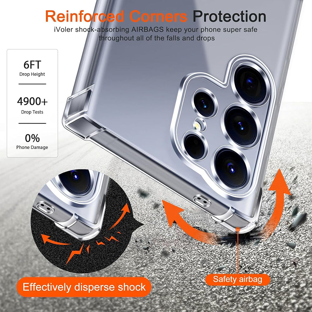 Pouzdro MagSafe pro Samsung Galaxy S26 Ultra, Techsuit, Odolné proti nárazům, Průhledné