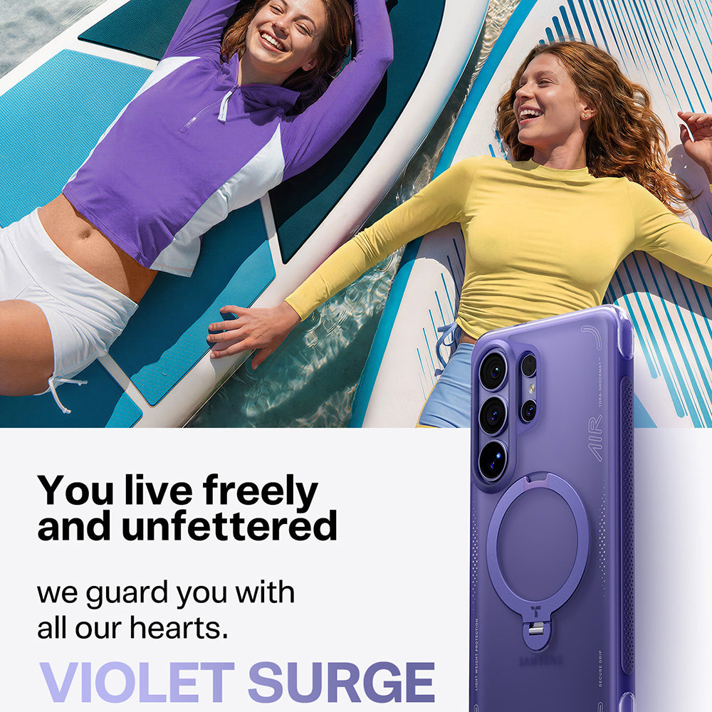 Pouzdro MagSafe pro Samsung Galaxy S26 Ultra, Torras, Ostand Spin Air, Mov