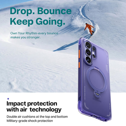 Pouzdro MagSafe pro Samsung Galaxy S26 Ultra, Torras, Ostand Spin Air, Mov