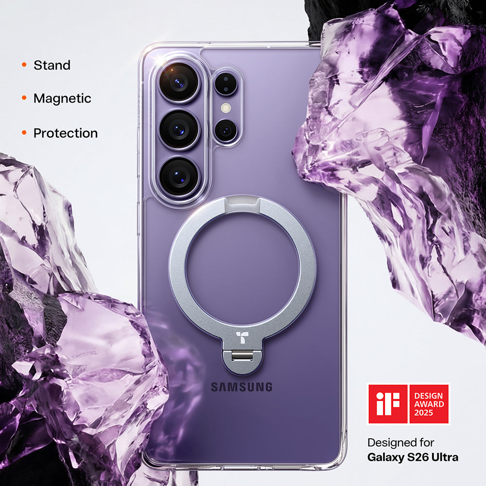 Pouzdro MagSafe pro Samsung Galaxy S26 Ultra, Torras, Ostand Spin, Mov