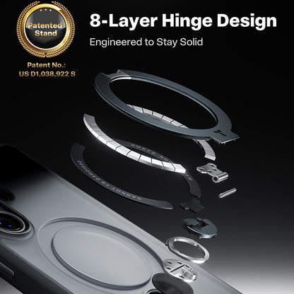 Pouzdro MagSafe pro Samsung Galaxy S26 Ultra, Torras, Ostand Spin, Černá