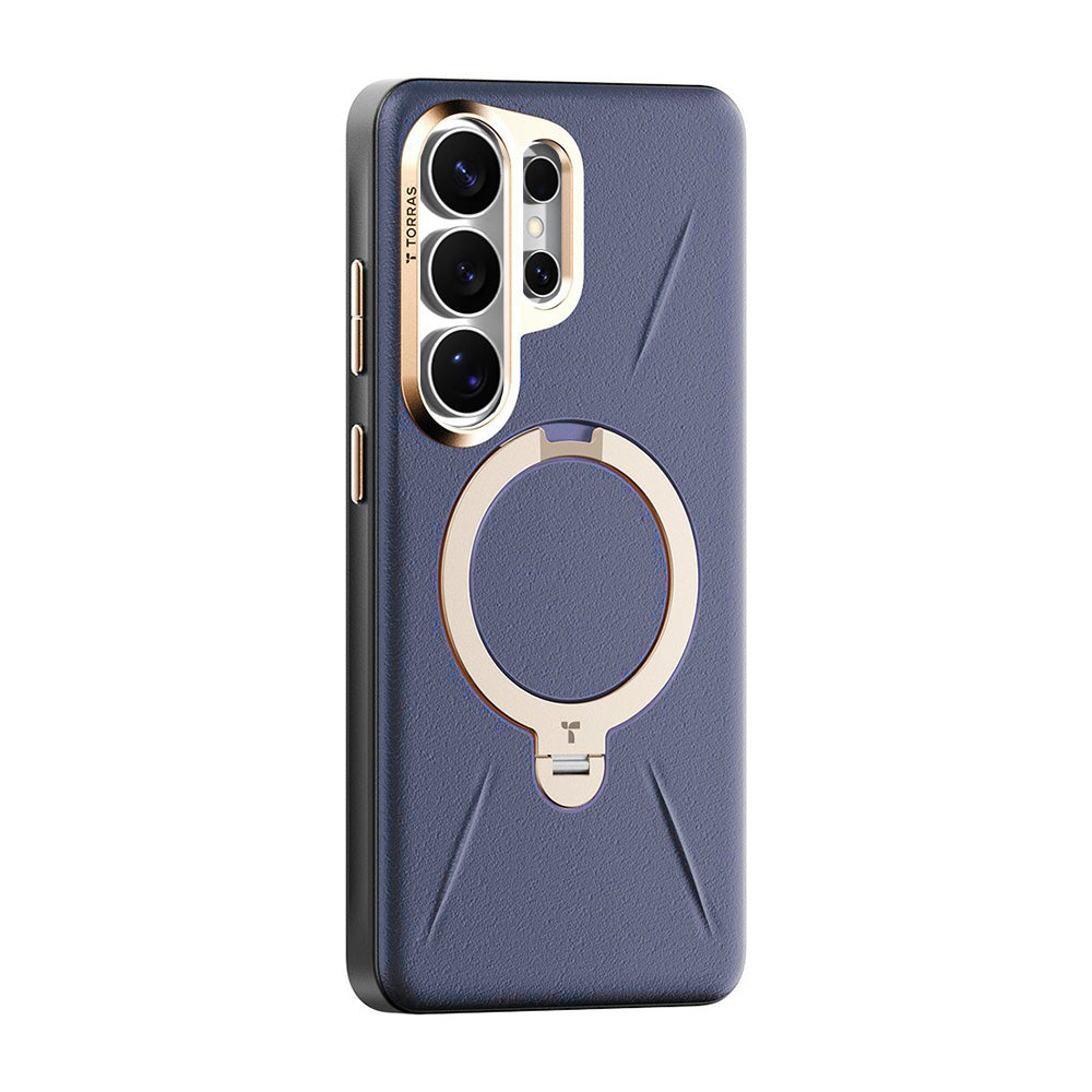 Pouzdro MagSafe pro Samsung Galaxy S26 Ultra, Torras, QPRO Leather, Fialové