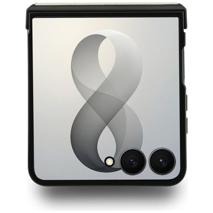 MagSafe pouzdro pro Samsung Galaxy Z Flip8 F776, Guess, Ring Stand Grained Classic Logo, Béžová