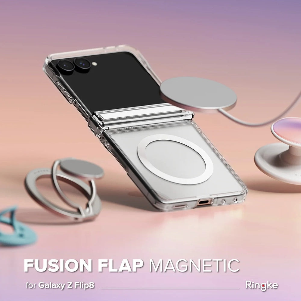 MagSafe pouzdro pro Samsung Galaxy Z Flip8 F776, Ringke, Fusion Flap, Průhledné