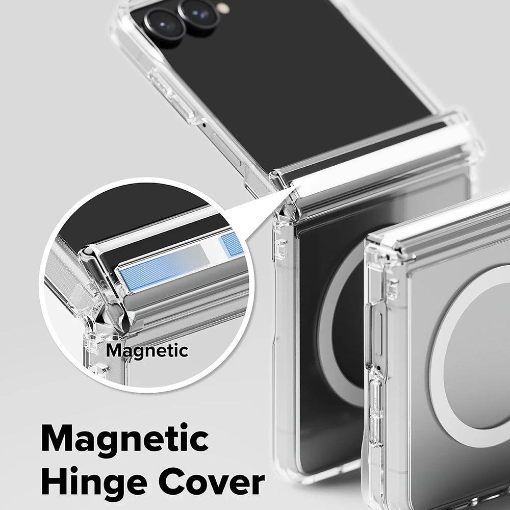 MagSafe pouzdro pro Samsung Galaxy Z Flip8 F776, Ringke, Fusion Flap, Průhledné