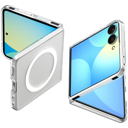 MagSafe pouzdro pro Samsung Galaxy Z Flip8 F776, Spigen, Air Skin, Průhledná bílá ACS11521