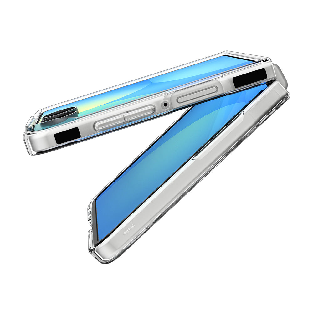 MagSafe pouzdro pro Samsung Galaxy Z Flip8 F776, Spigen, Air Skin, Průhledná bílá ACS11521