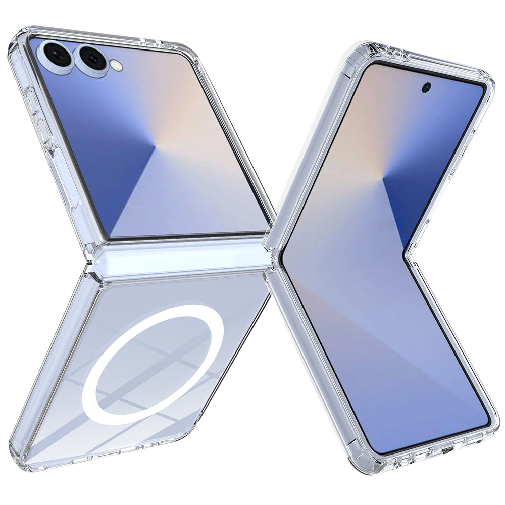 MagSafe pouzdro pro Samsung Galaxy Z Flip8 F776, Techsuit, Pro, Transparentní