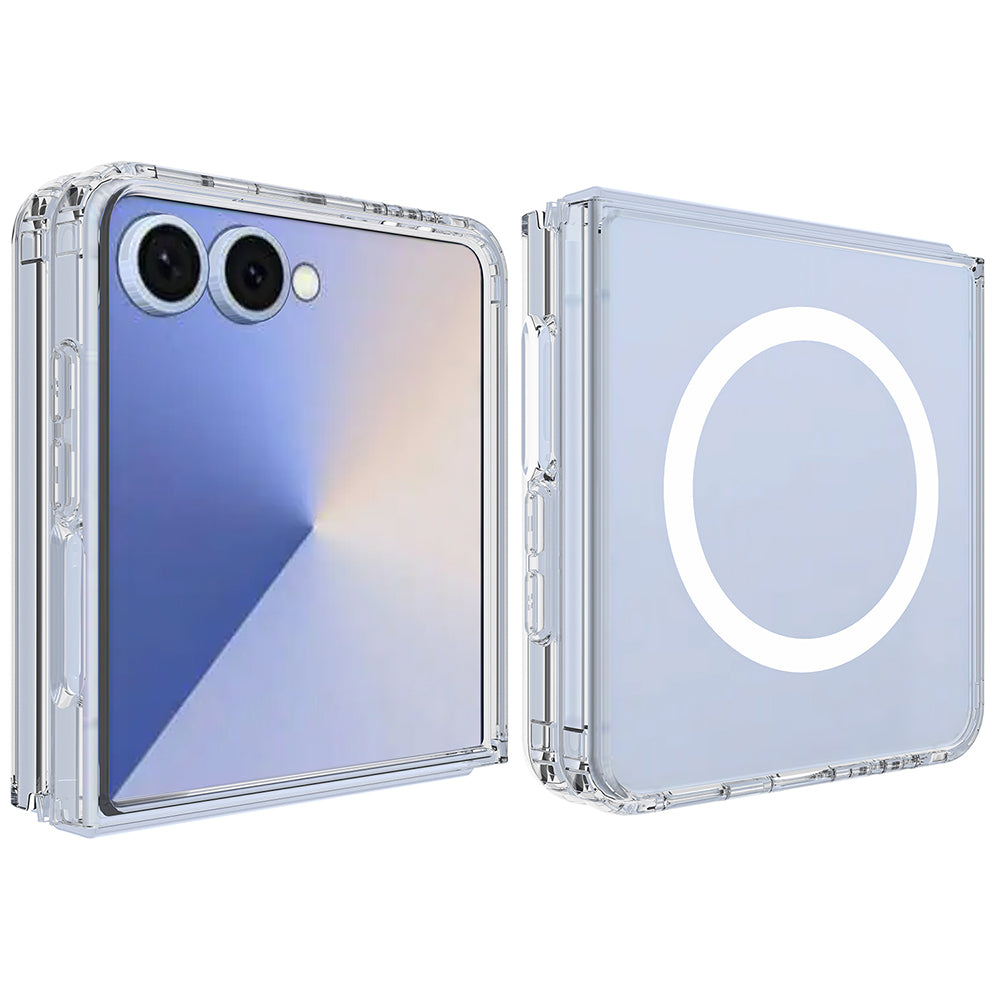 MagSafe pouzdro pro Samsung Galaxy Z Flip8 F776, Techsuit, Pro, Transparentní