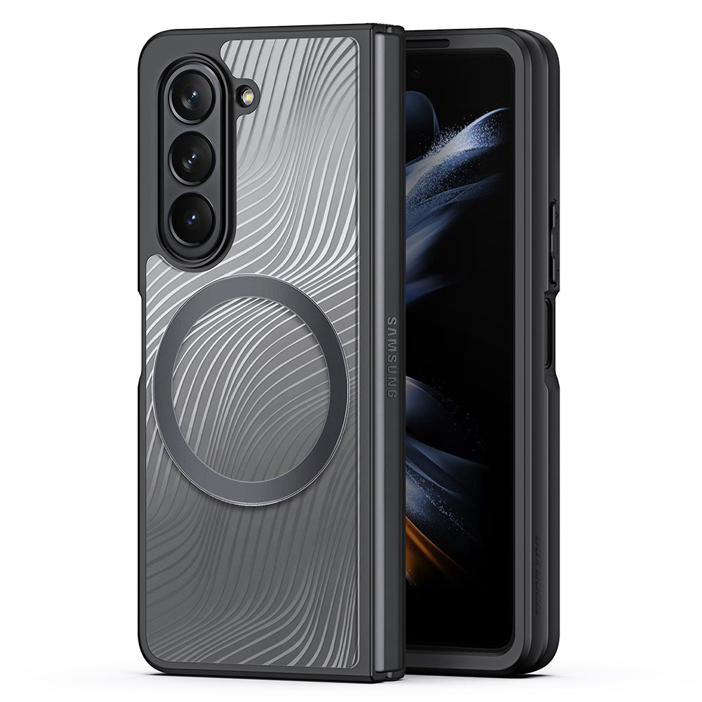 Pouzdro MagSafe pro Samsung Galaxy Z Fold5 F946, DUX DUCIS, Aimo, Černá